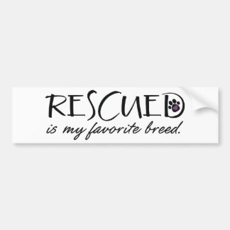 Rescued är min favorit- avel bildekal