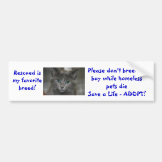 Rescued är min favorit- avel föder upp inte eller bildekal