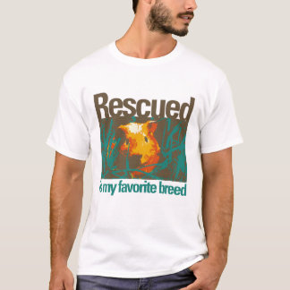 Rescued är min favorit- avel - försökskanin i dag tee
