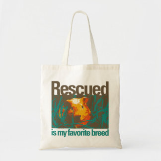 Rescued är min favorit- avel hänger lös, tygkasse
