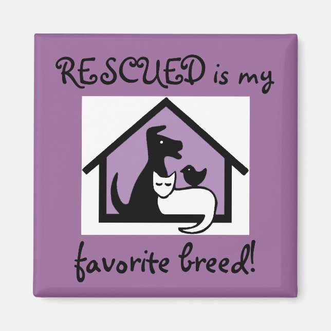 RESCUED är min favoritras! Magnet (Framsidan)