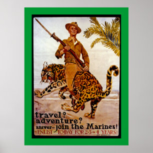 Rese? Äventyr? Gå med marinen! Poster