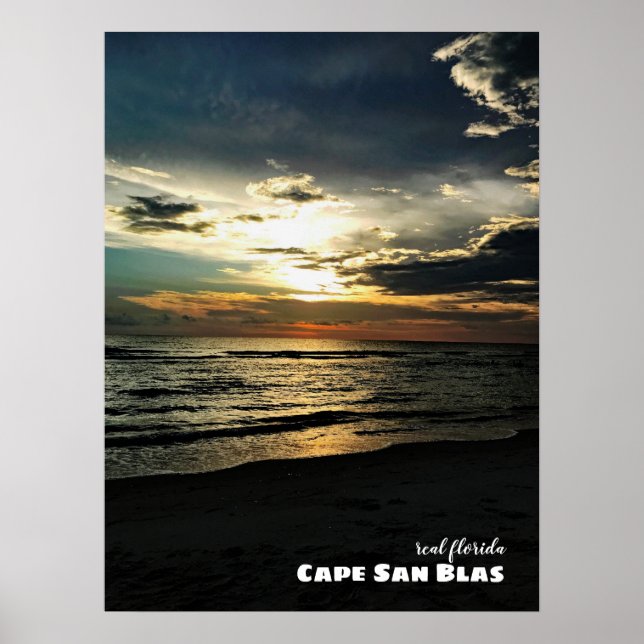 Rese | Florida Cape San Blas Sunset Poster (Framsidan)