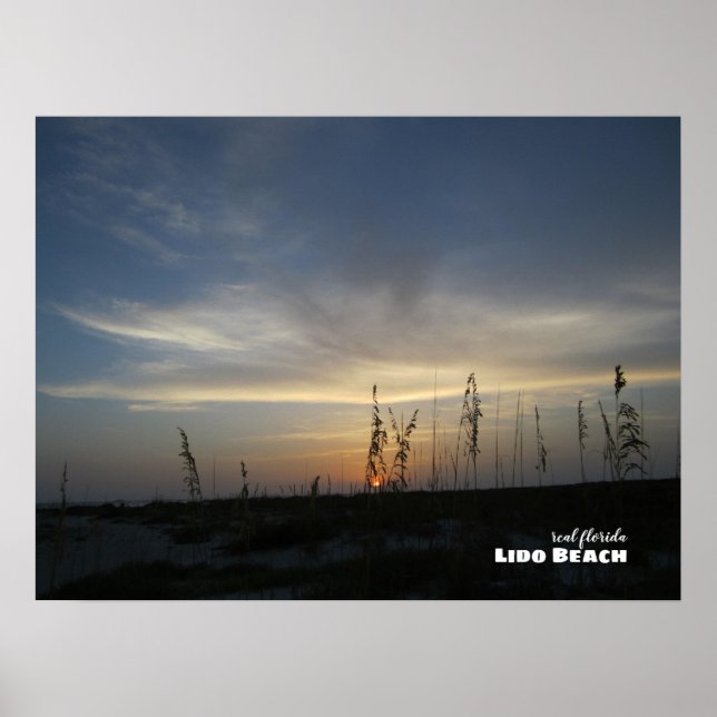 Rese | Florida - Lido Beach Sunset Poster (Framsidan)