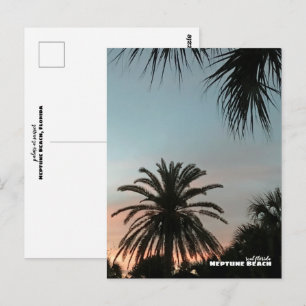 Rese Florida - Neptune Beach Rosa Sunset Handfla Vykort