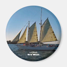 Rese | Florida - Nyckel Väster Sailboat Sunset Cru Magnet