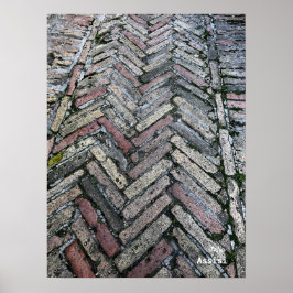 Rese | Italien - Assisi Street Pavers Poster
