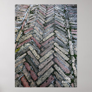 Rese   Italien - Assisi Street Pavers Poster