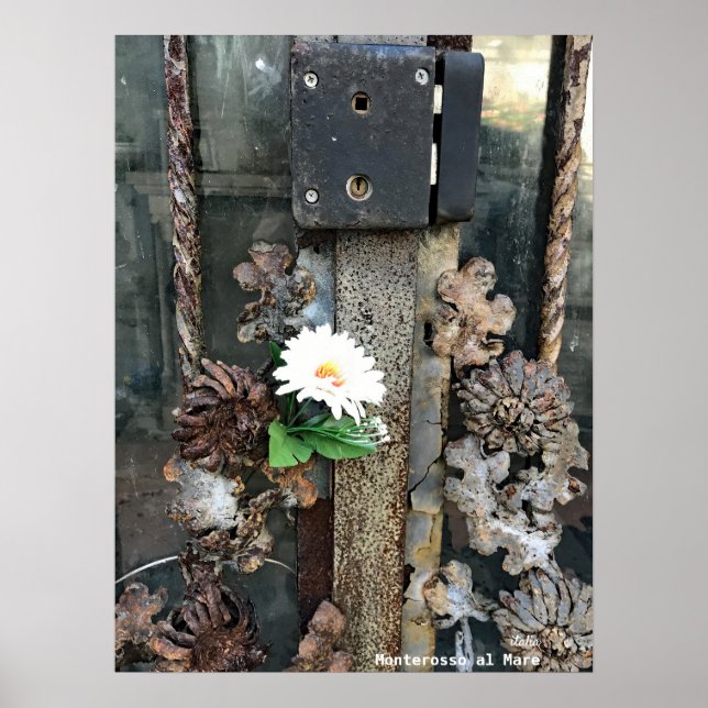 Rese | Italien - Monterosso al Mare old lock Poster (Framsidan)