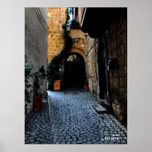 Rese Italien - Orvieto Street Poster