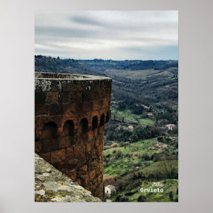 Rese Italien - Orvieto Umbrien Countryside Poster