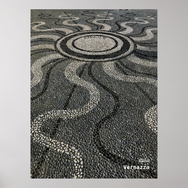 Rese | Italien - Vernazza, Cinque Terre Mosaic Poster (Framsidan)