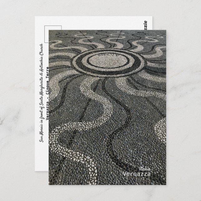 Rese | Italien - Vernazza, Cinque Terre Mosaic Vykort (Fram/baksida)