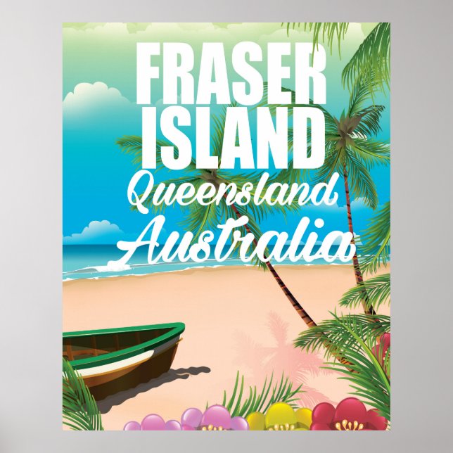 Reseaffär för Queensland Fraser Island Poster (Framsidan)