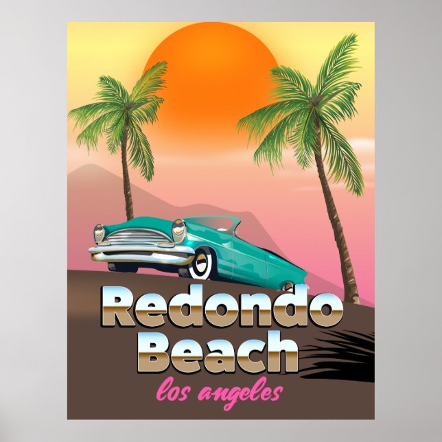 Reseaffär för Redondo Beach LA Poster (Framsidan)