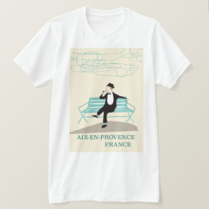 Reseaffisch för Aix-en-Provence Frankrike T Shirt
