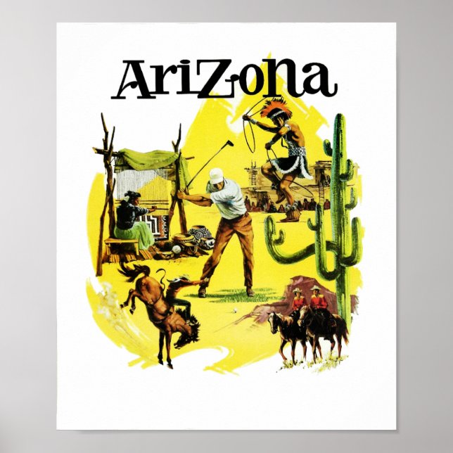 Reseaffisch för Arizona Poster (Framsidan)