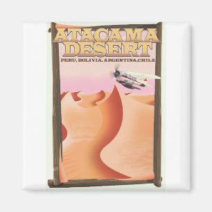 Reseaffisch för Atacama Desert Äventyr. Magnet