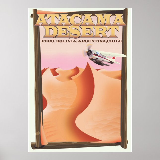 Reseaffisch för Atacama Desert Äventyr. Poster (Framsidan)