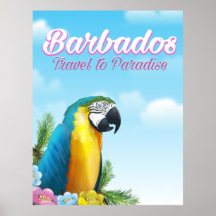 Reseaffisch för Barbados Parrot Poster