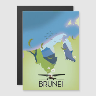 Reseaffisch för Brunei Karta