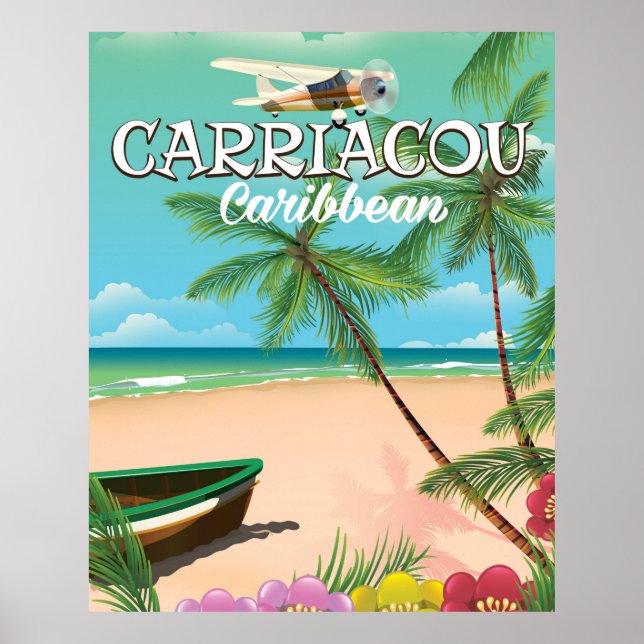 Reseaffisch för Carriacou Poster (Framsidan)