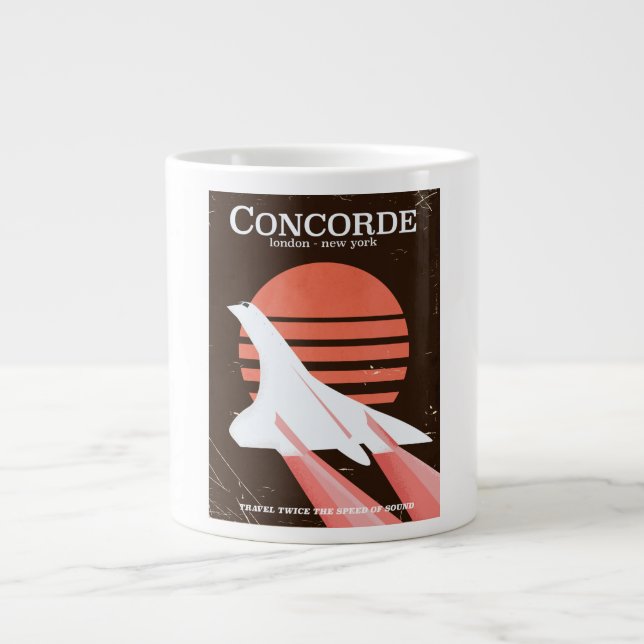 Reseaffisch för Concorde vintage Jumbo Mugg (Framsidan)