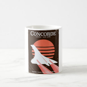 Reseaffisch för Concorde vintage Kaffemugg