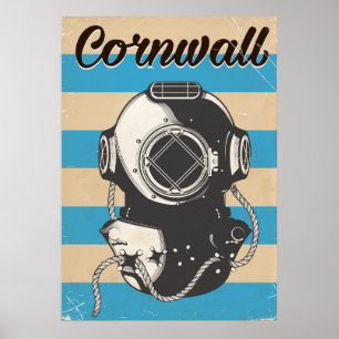 Reseaffisch för Cornwall Nautical Poster