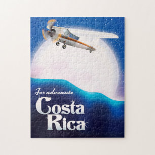 Reseaffisch för Costa rica Äventyr måne Pussel