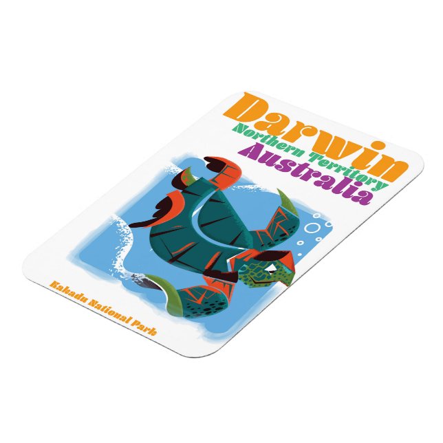 Reseaffisch för Darwin, norra territoriet Australi Magnet (Vänstra Sidan)