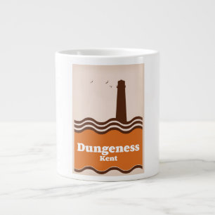 Reseaffisch för Dungeness Kent vintage stil Jumbo Mugg