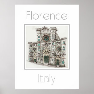 Reseaffisch för Florens Italien Poster
