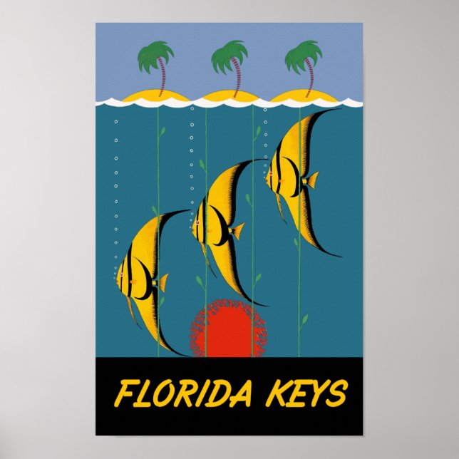 Reseaffisch för Florida Nycklar Poster (Framsidan)