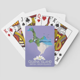 Reseaffisch för Guana Island British Virgin Island Casinokort