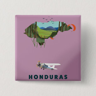 Reseaffisch för Honduras Illustras karta Knapp