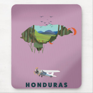 Reseaffisch för Honduras Illustras karta Musmatta