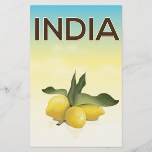Reseaffisch för Indien Lemon Brevpapper