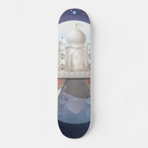 Reseaffisch för indiska världsikoner logotyp skateboard bräda 20,5 cm