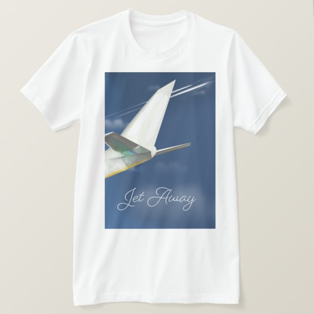 Reseaffisch för jet Away. T Shirt (Design framsida)
