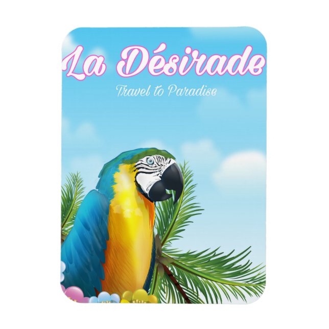 Reseaffisch för La Désirade Parrot Magnet (Vertikal)