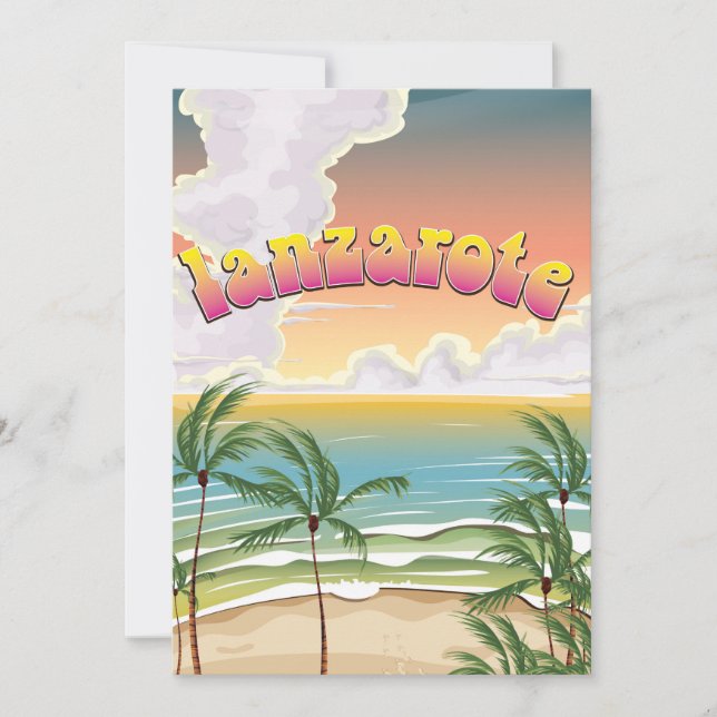 Reseaffisch för Lanzarote (Framsida)