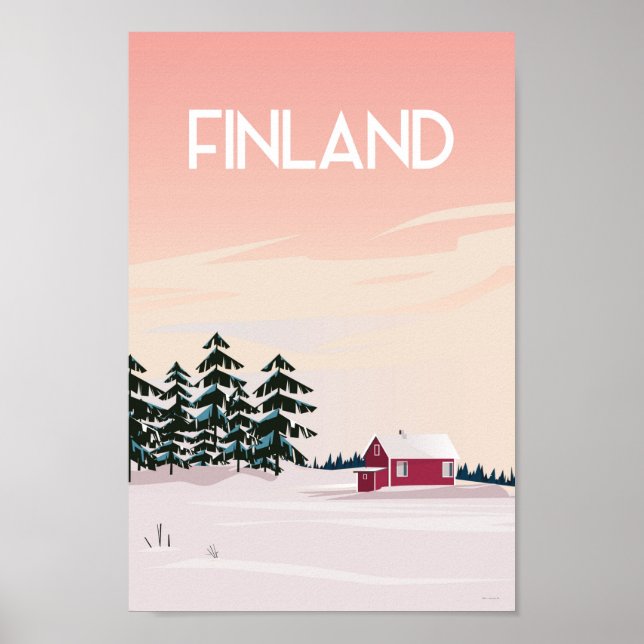 Reseaffisch för Lappland Poster (Framsidan)