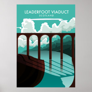 Reseaffisch för Leaderfoot Viaduct Scotland Poster