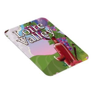 Reseaffisch för Loire Valley vin Magnet