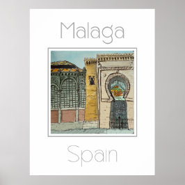 Reseaffisch för Malaga Spanien Poster
