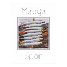 Reseaffisch för Malaga Spanien