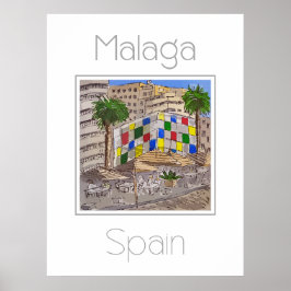 Reseaffisch för Malaga Spanien Poster