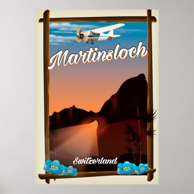 Reseaffisch för Martinsloch Schweiz Poster (Framsidan)