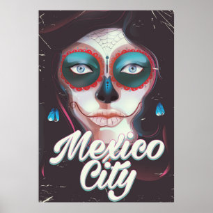 Reseaffisch för Mexico City Day of the dead Poster